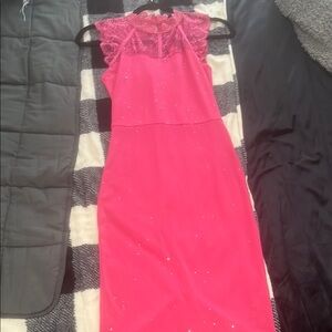 Chicme Pink Lace Dress